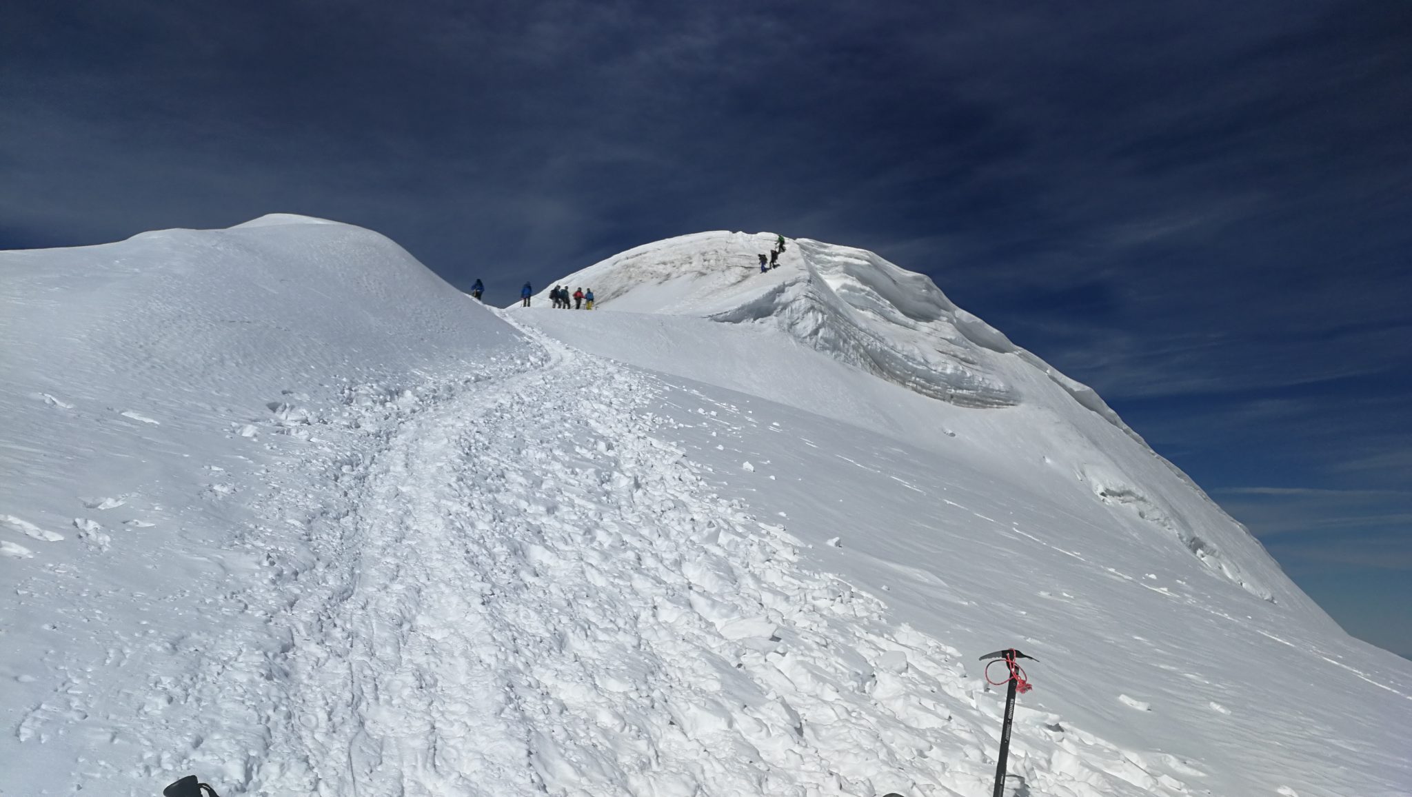 Widok na szczyt Bishornu
