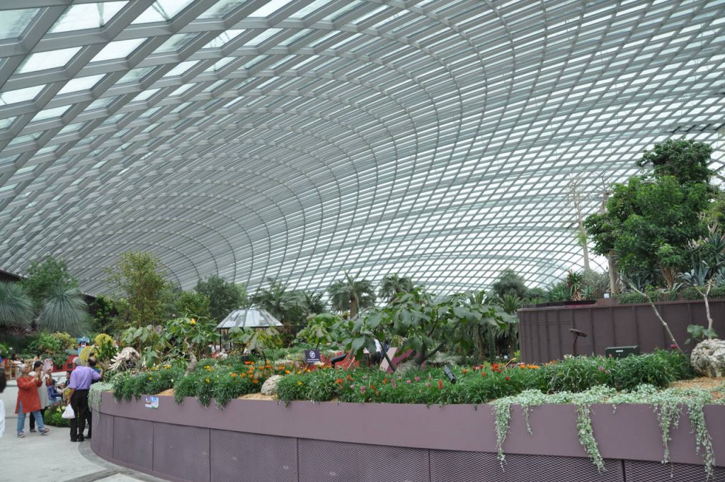 Kopuła Flower Dome w Singapurze