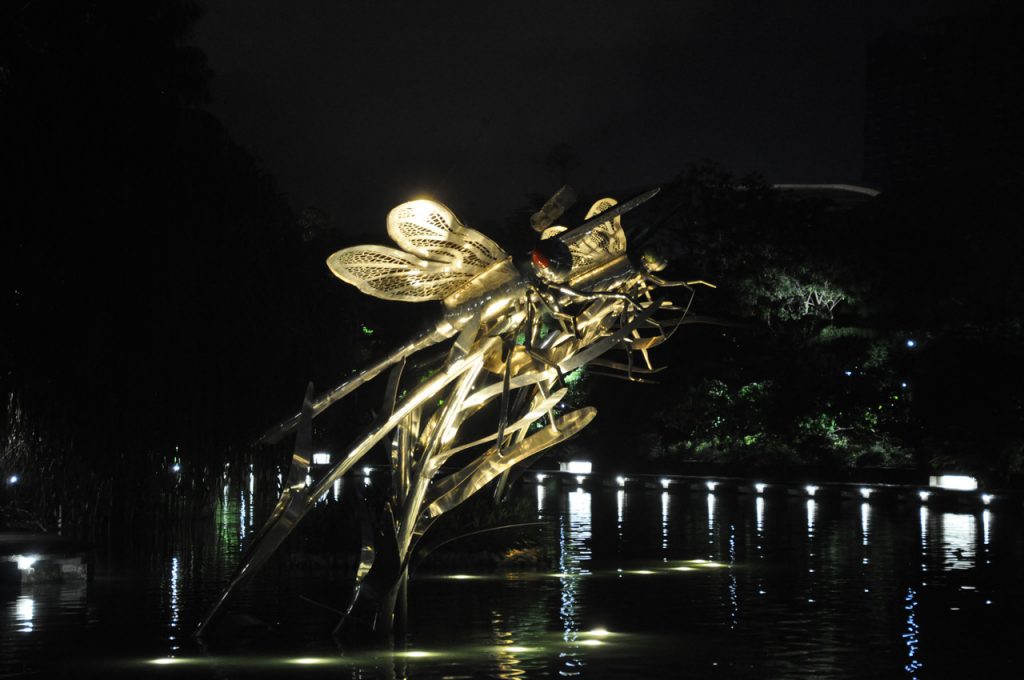 Rzeźba w Gardens by the Bay w Singapurze